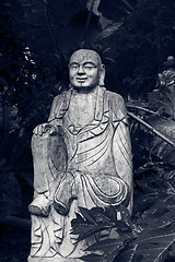 Image showing Ruined statue Ksitigarbha Bodhisattva 