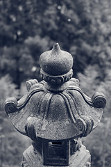 Image showing Traditional asian stone lantern