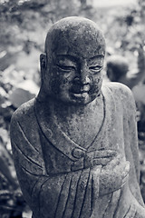 Image showing Ruined statue Ksitigarbha Bodhisattva 