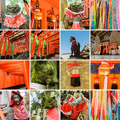 Image showing Collection of Fushimi Inari Taisha Shrine scenics