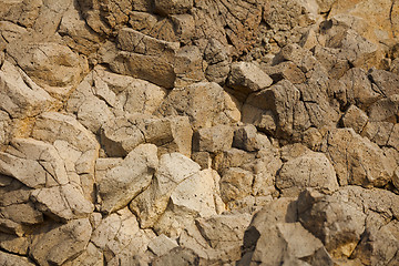 Image showing Surface of rocks on the coast of Bali island