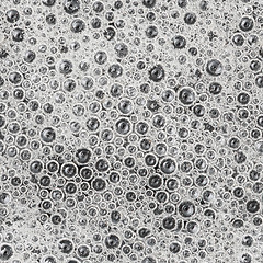 Image showing Seamless texture - the surface of the foam on dirty water