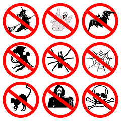 Image showing Halloween signs collection