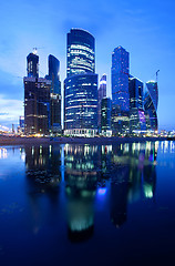 Image showing Russia - 30.06.2014, Moscow City skyscrapers