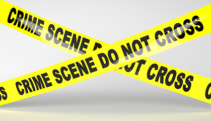 Image showing Crime scene tape.