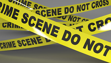 Image showing Crime scene tape.