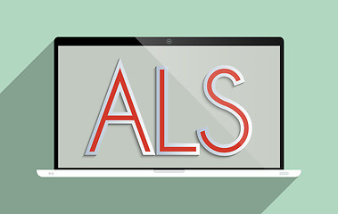 Image showing ALS Amyotrophic lateral sclerosis