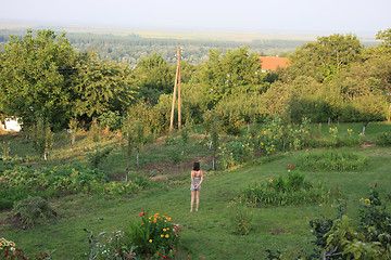 Image showing Walking woman