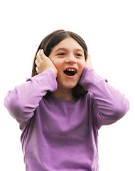 Image showing Girl surprised