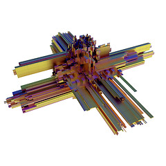 Image showing abstract metal geometric shape