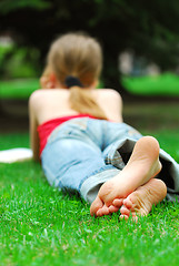 Image showing Girl relaxing