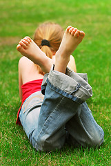 Image showing Girl relaxing