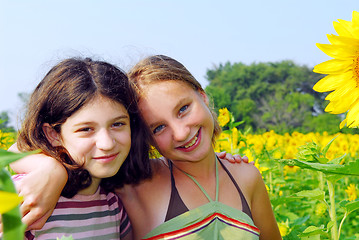 Image showing Two girls