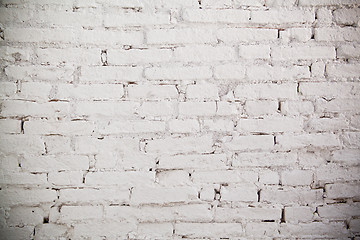 Image showing white brick wall texture