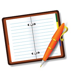 Image showing pen and notebook