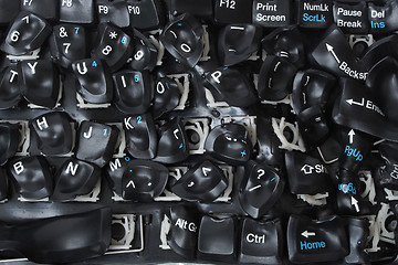 Image showing Burned keyboard