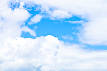 Image showing blue sky with clouds 