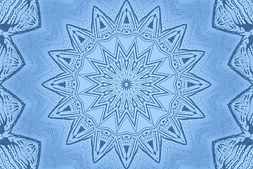 Image showing Blue background with abstract foam pattern