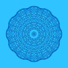 Image showing Blue background with abstract shape