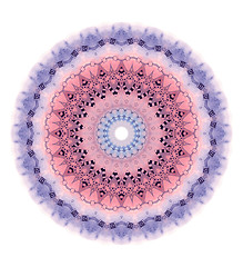 Image showing Radial watercolor abstract pattern