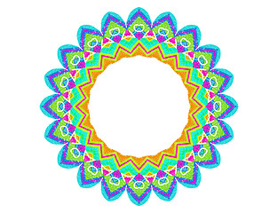 Image showing Abstract radial pattern