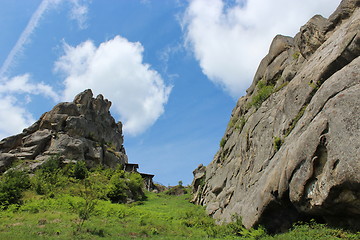 Image showing big rock in Carpathian mountains