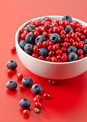 Image showing bowl of fresh berries