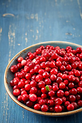 Image showing bowl of cowberries