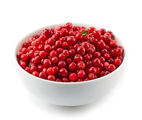 Image showing bowl of cowberries