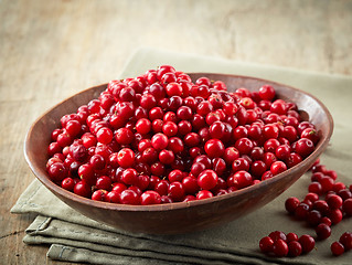 Image showing bowl of cowberries