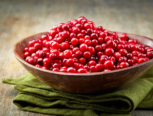 Image showing bowl of cowberries