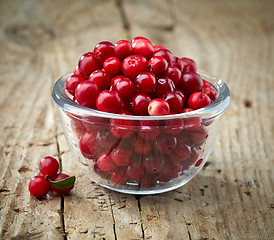 Image showing bowl of cowberries