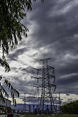 Image showing Power Plant Transmission Lines