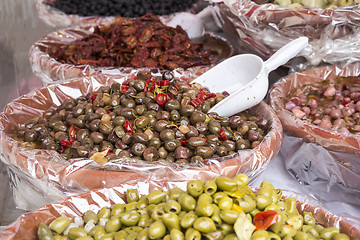 Image showing Marinated Olives