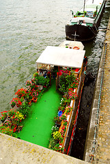 Image showing Houseboats in Paris