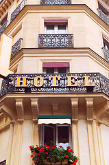 Image showing European hotel