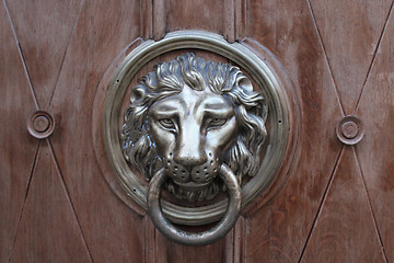 Image showing door-handle in shape of lion