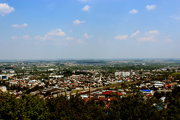 Image showing view to the house-tops in Lvov city