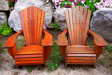 Image showing Patio chairs