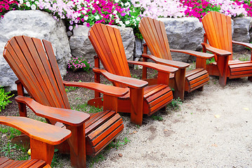 Image showing Patio chairs