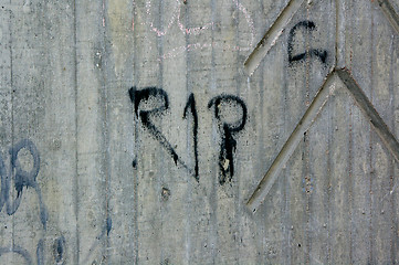 Image showing RIP graffiti