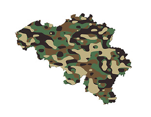 Image showing Belgium - Army camo pattern