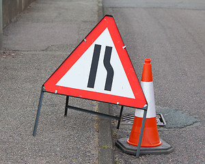 Image showing Roadwork sign