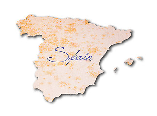 Image showing Spain - Old paper with handwriting