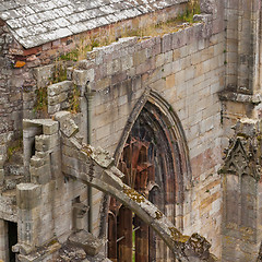 Image showing Details of an forgotten old Scottish Abbey