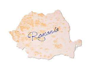 Image showing Romania - Old paper with handwriting