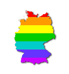 Image showing Germany - Rainbow flag pattern
