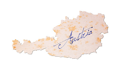 Image showing Austria- Old paper with handwriting