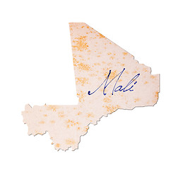 Image showing Mali - Old paper with handwriting