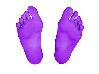 Image showing Feet isolated